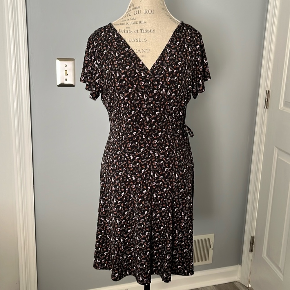 Kaileigh Kaela Faux Wrap Knit Dress